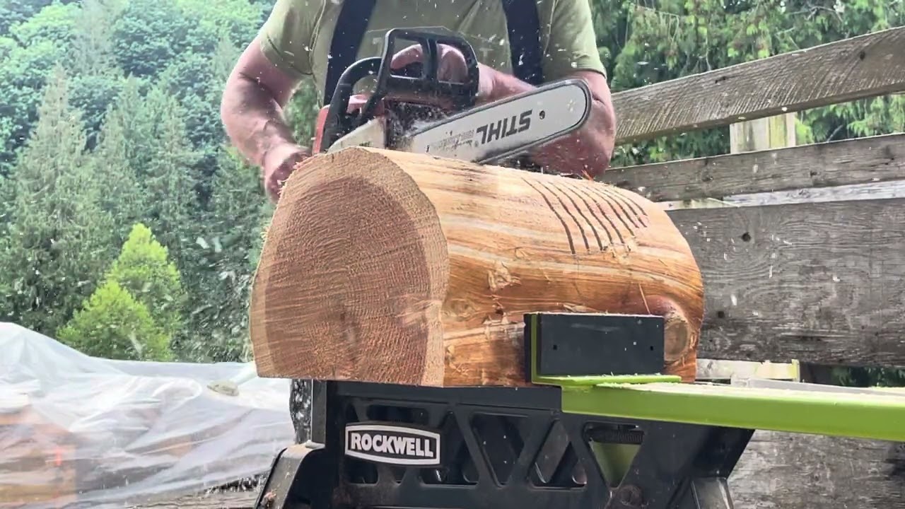 The Making of a 5-foot Cedar Log Bench