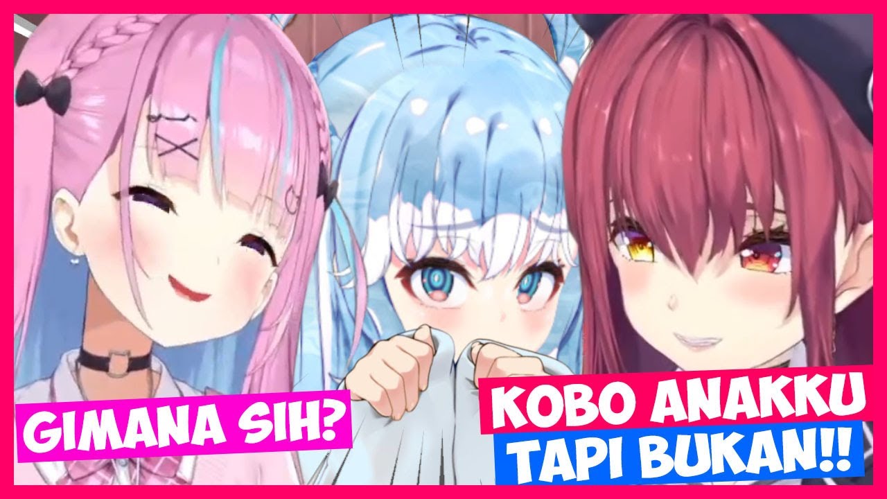 Aqua bingung dengan hubungan Kobo dan senchou!!