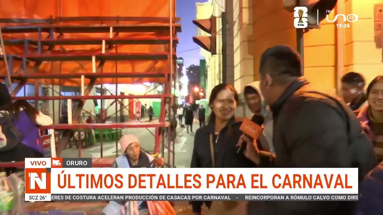 ÚLTIMOS DETALLES PARA EL CARNAVAL DE ORURO