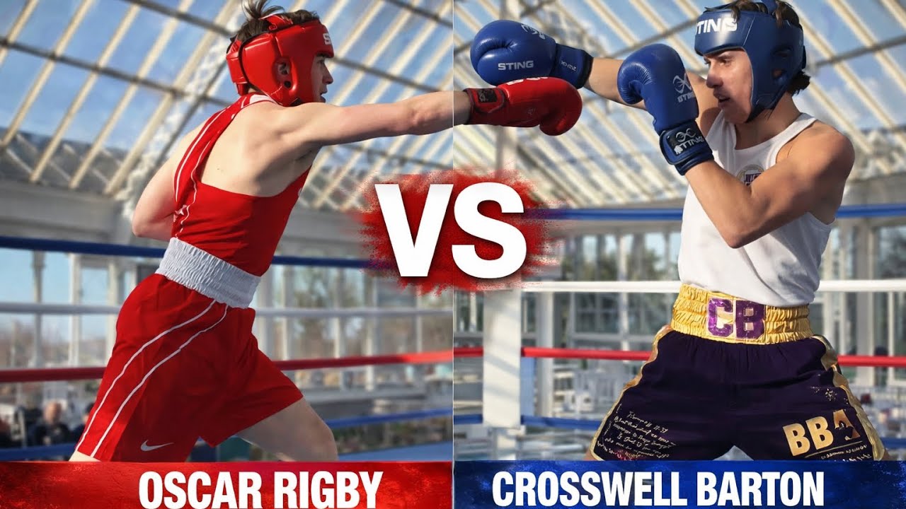 National Jnr Qrtr Final /Oscar Rigby v Crosswell Barton #boxingfans #boxingtraining 