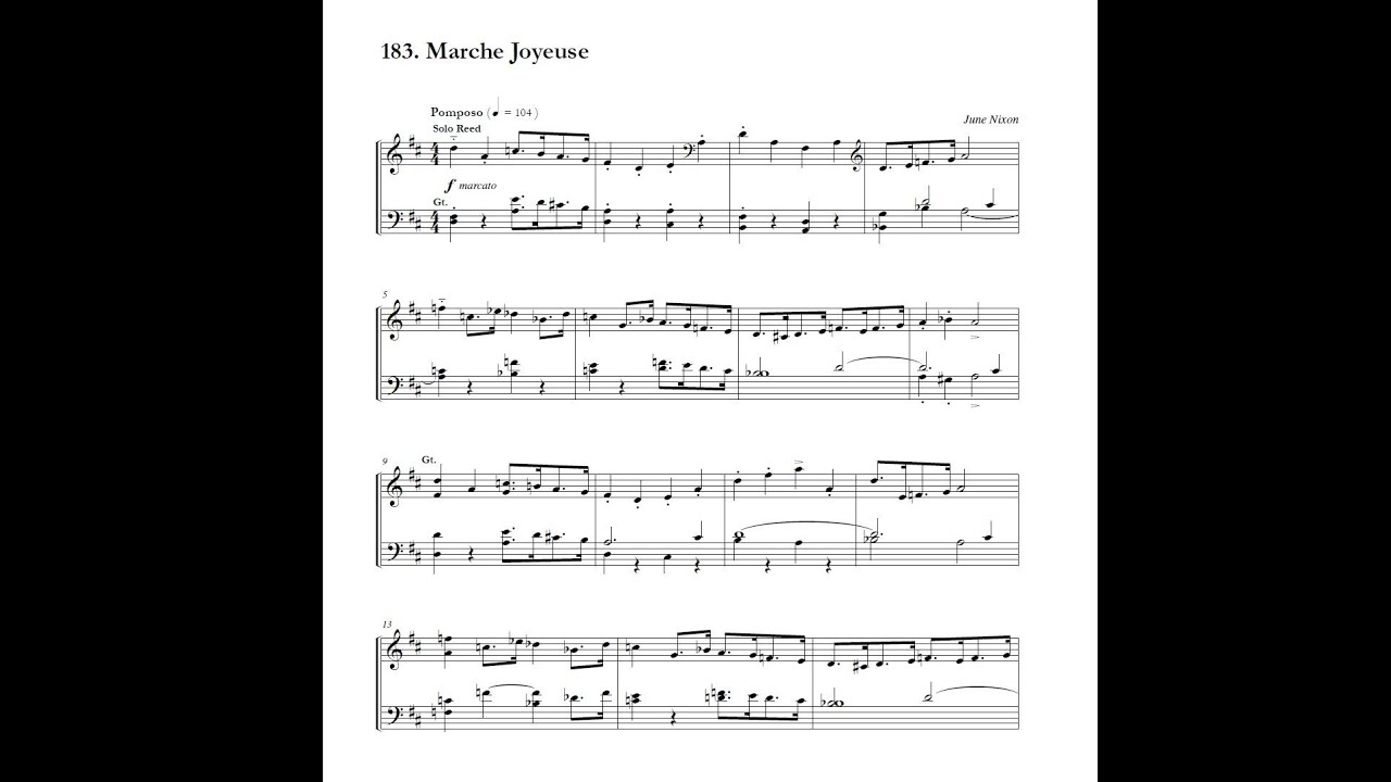 June Nixon: Marche Joyeuse