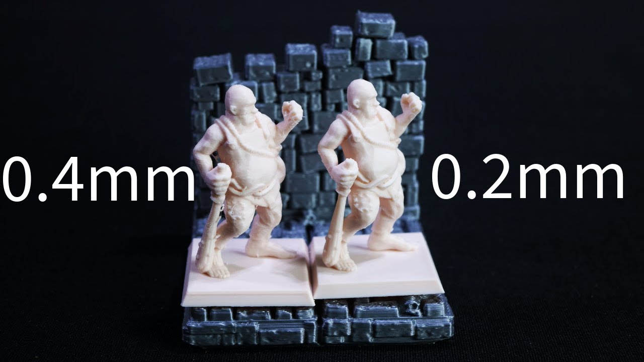 Насадки Bambu Lab A1 0.2 и 0.4 для миниатюр: какие лучше?