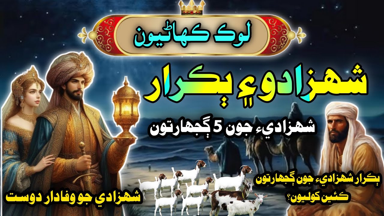 Shahzaday Aur Wafadar Dost Ki Kahani | شهزادو ۽ ٻڪرار سنڌي ڪهاڻي | Sindhi Kahani | Mushtaque Pardasi