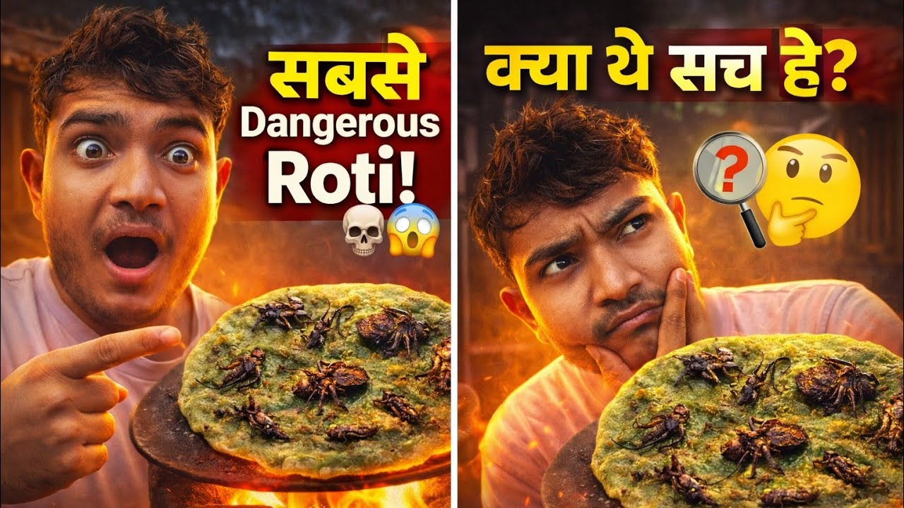 Duniya Ki Sabse Ajeeb Aur Khatarnaak Roti 😱 सच या मज़ाक? l #naitikvlog #vlog #trending