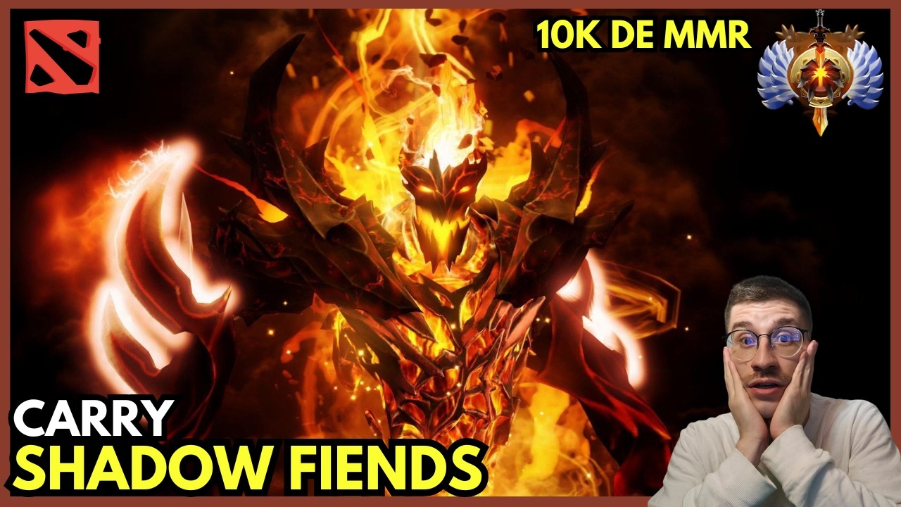 Aulas de ShadowFiend Carry no Patch 7.40C... 10k de MMR... #dota2 #dota2brasil