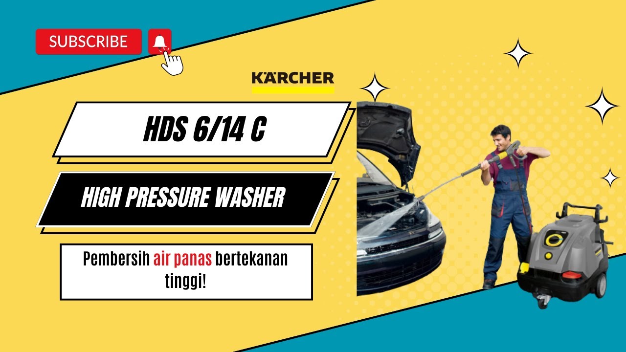 Hot Water High Pressure Cleaner Karcher HDS 6/14 C (140 Bar max)