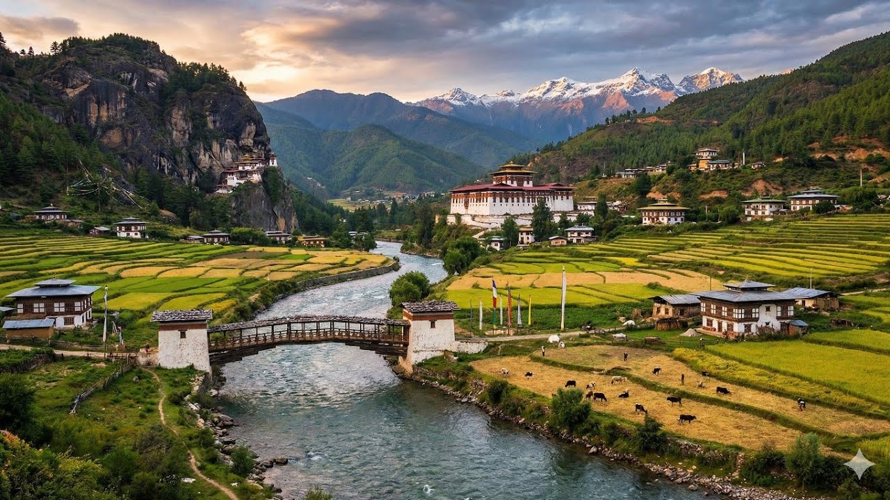 Bhutan 2025 Part 16: Bustling City Center, the Tranquil Outskirts & the River is the soul of Paro