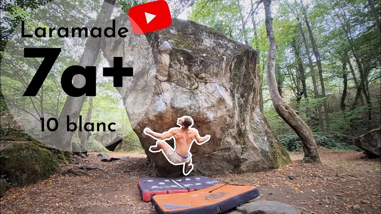 Laramade 7a+ bloc 10 blanc