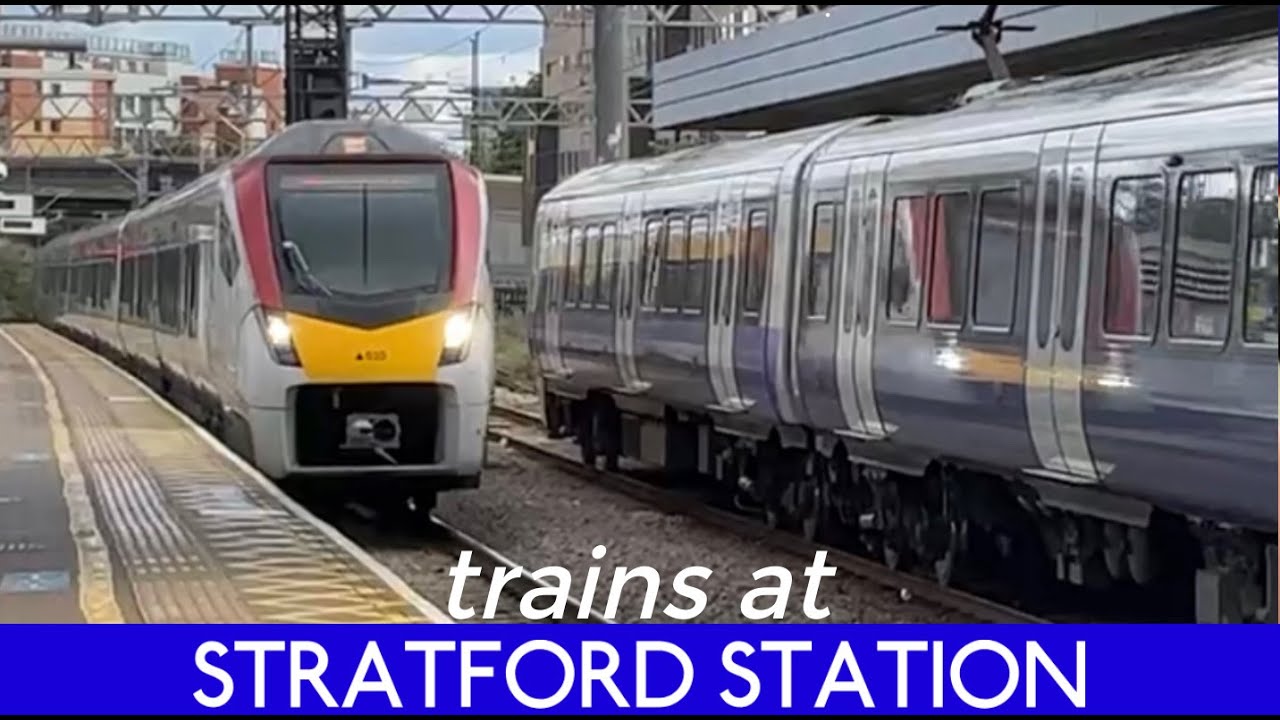 Trains at Stratford