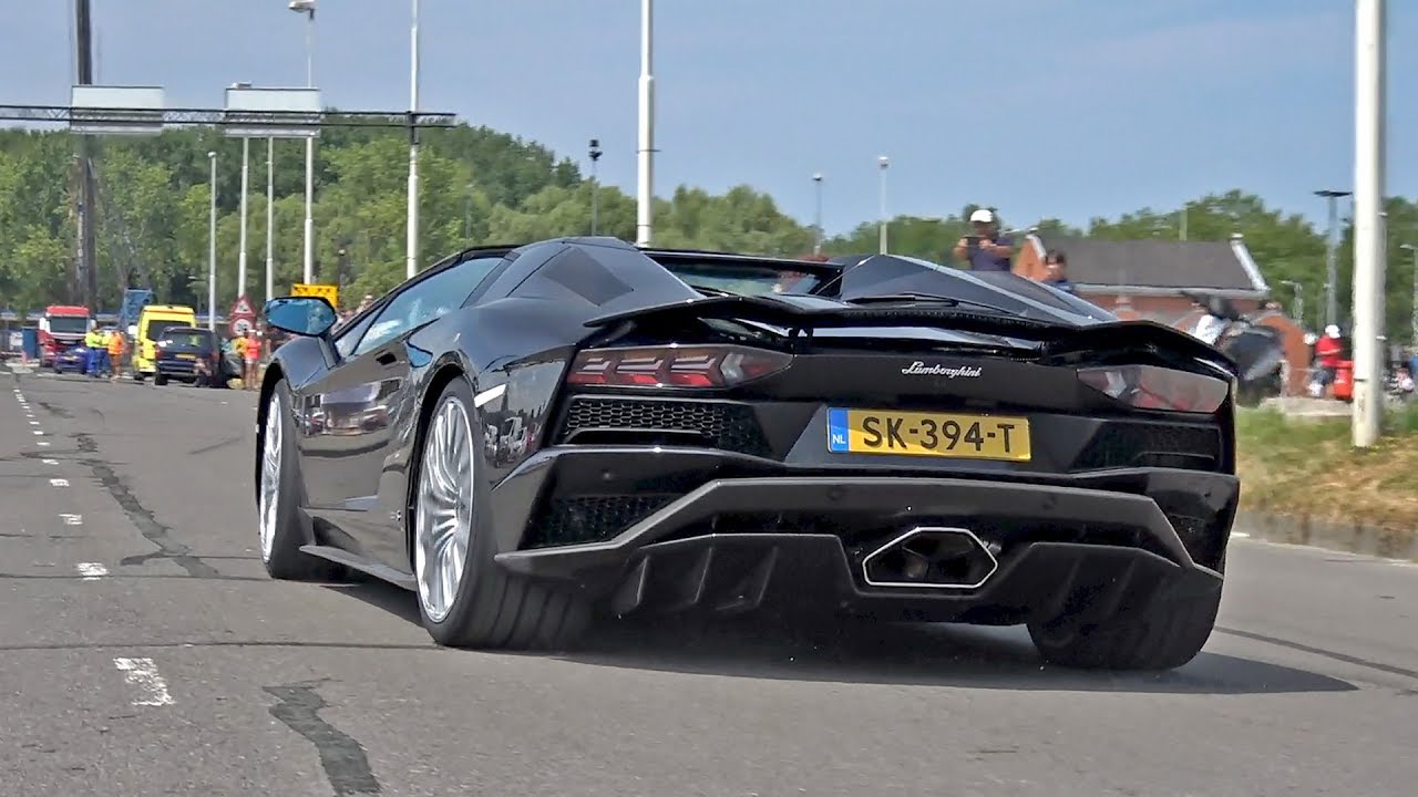 Lamborghini Aventador S Roadster - LOUD Crackles, Revs & Accelerations!