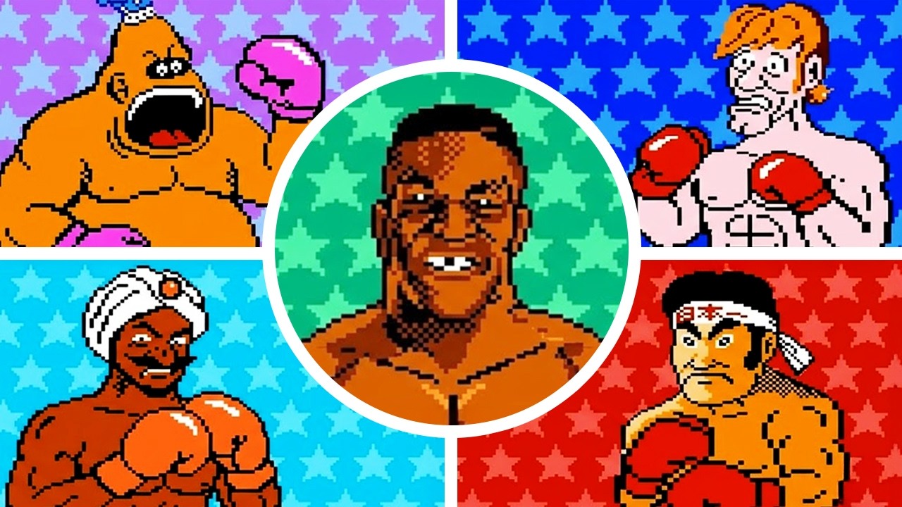 Mike Tyson's Punch-Out!! (NES) - All Bosses (No Damage)
