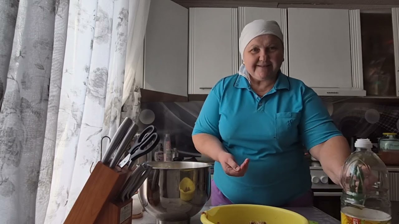 пирожки и баня по черному/я помогаю Олегу/ завтракаем/