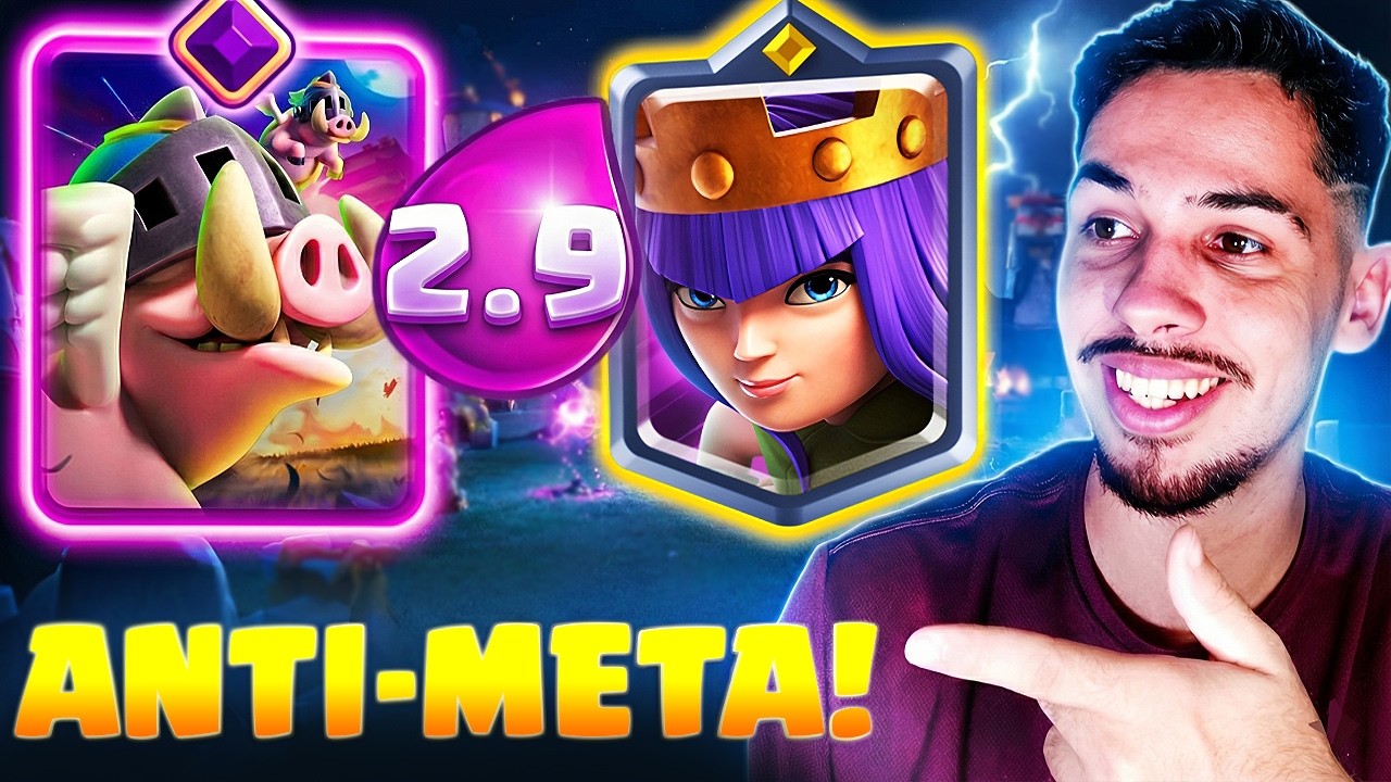 ESSE DECK COUNTERA TODA TOXIDADE DO NOVO META NO CLASH ROYALE!