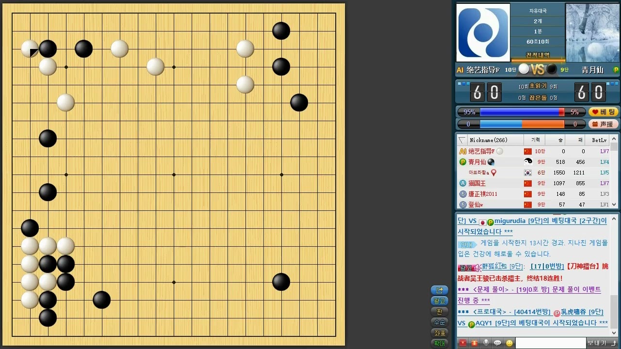 2판 / 세계 최고수 인공지능 절예(绝艺指导)에게 2점 깔고 덤비는 프로들 / 승률90% 아무도 못이겨요.  그냥 보세요.  ㅎㅎ/ #바둑 #go #围棋