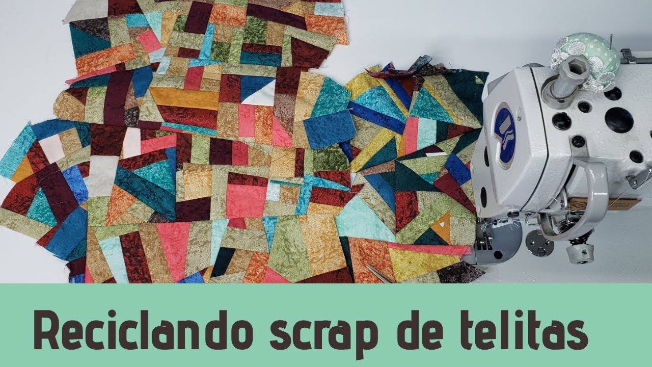 Reciclando Scrap De Telitas. Técnica de Crazy Patch Diferente