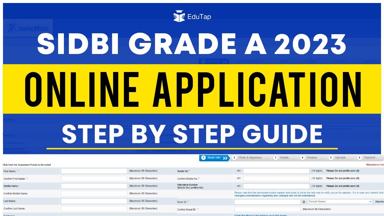 SIDBI Grade A 2022-23 Online Application | How to fill SIDBI Grade A Form | SIDBI Assistant Manager