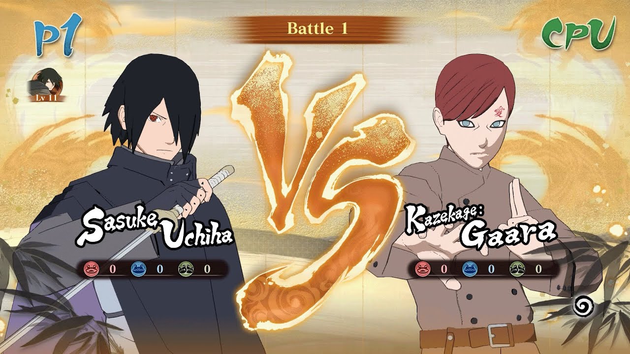 Naruto x Boruto Ultimate Ninja Storm Connections Sasuke vs Gaara