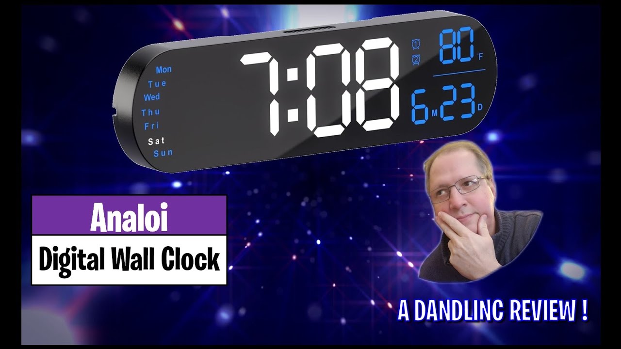 ANALOI RGB Backlit Digital Wall Clock - Unboxing & Review