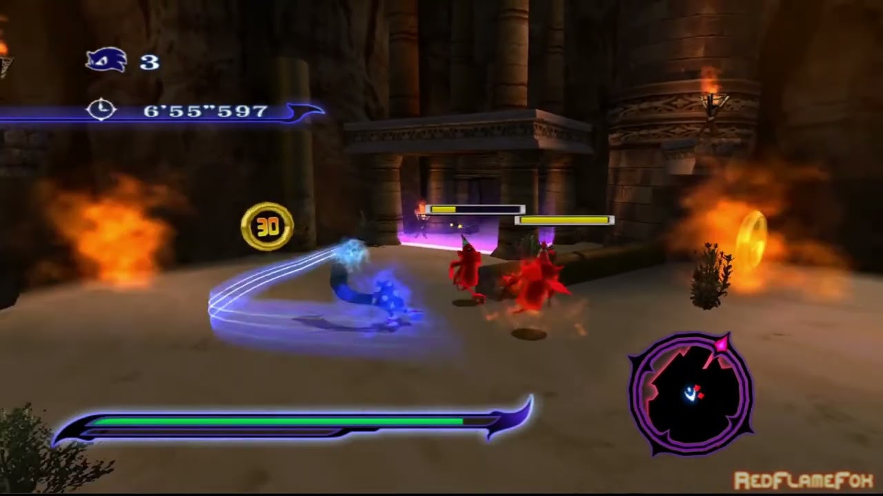 SONIC UNLEASHED [ITA PS2] - Parte 43: Shamar (Notte), Arid Sands - Valle degli spiriti