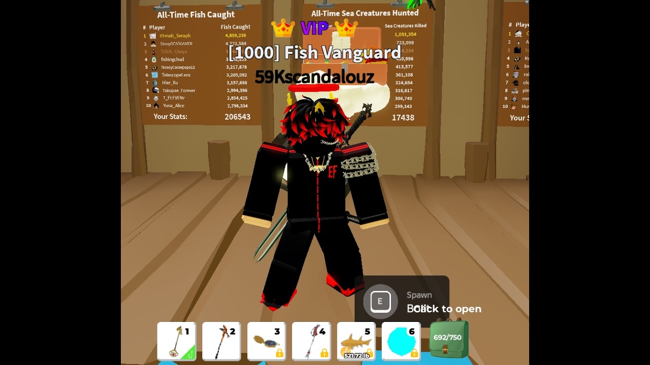 Level 1000 In Fishing Simulator
