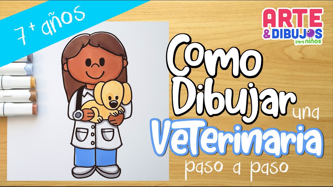 Como dibujar una VETERINARIA | paso a paso para niños