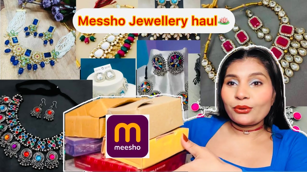 10+ Meesho Jewellery Sets for Festive Season 😍 Honest Review & Unboxing 