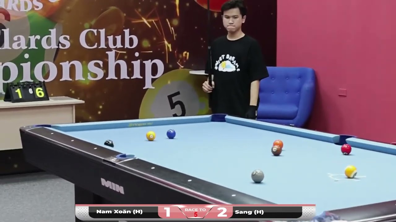 Full trận | Nam Xoăn (H) vs Sang (H) | EMI BILLIARDS CLUB CHAMPIONSHIP 04