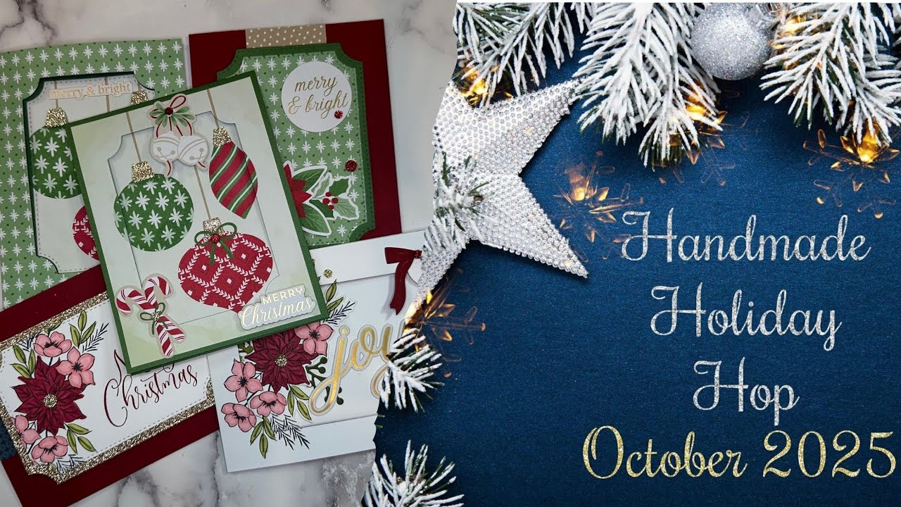 Inside-Outside Spotlight Stamping Card | Handmade Holiday Hop 2025