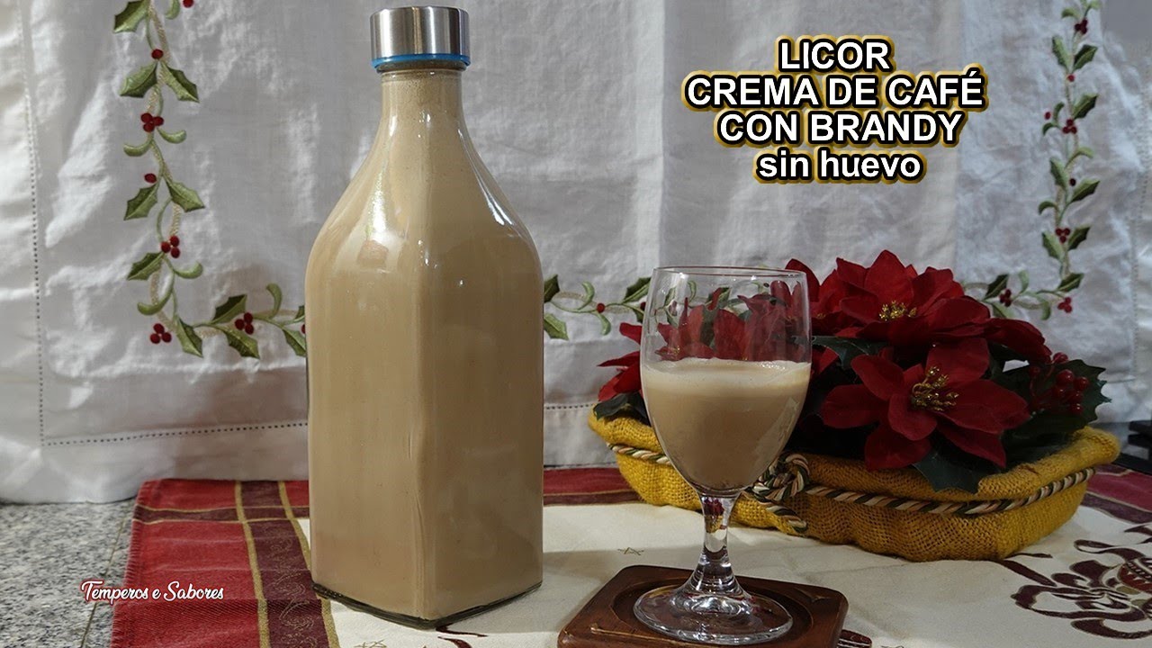 LICOR CREMA DE CAFÉ Sin Huevo se Prepara en Minutos Delicioso Rápido Fácil y Económico