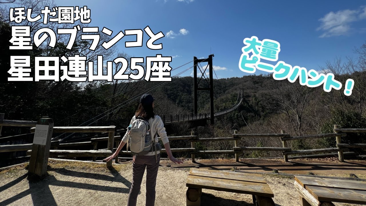 【アラフォー夫婦登山】ほしだ園地 星のブランコから星田連山25座チャレンジ！【怒涛のピークハント】