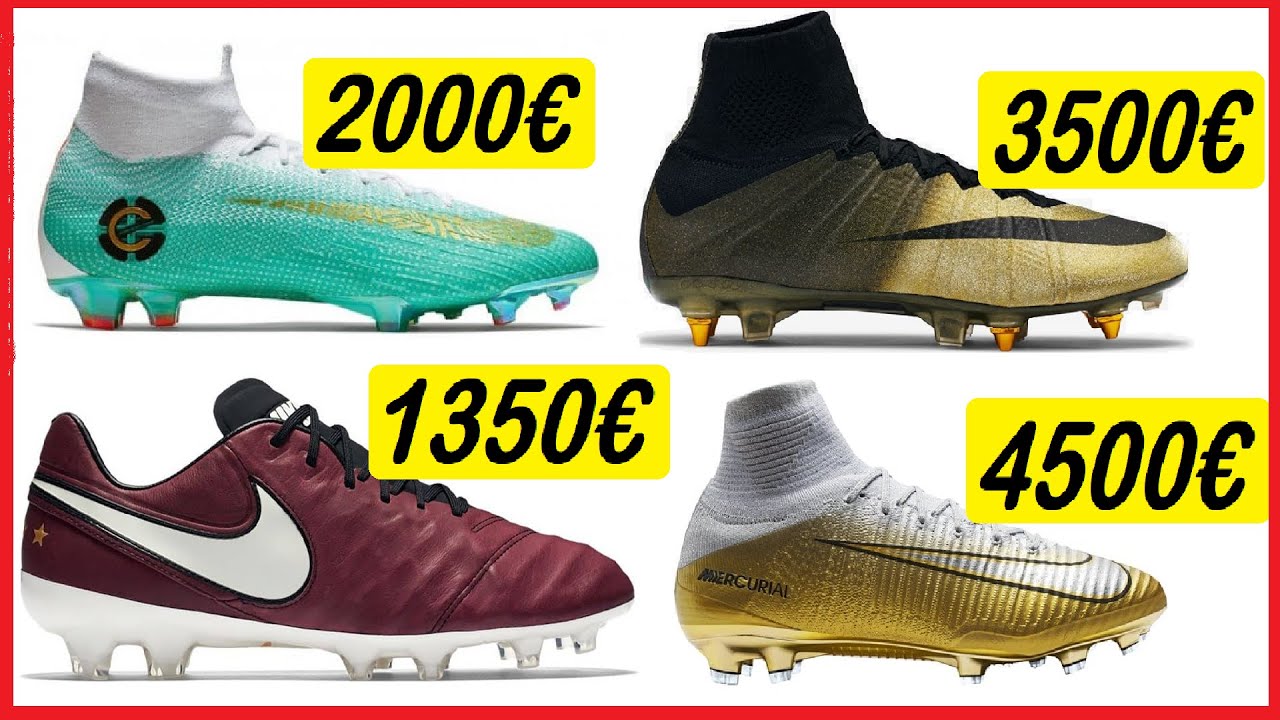 Les chaussures de sport ( Godasses ) les plus chères du moment dans le football | 1000000€