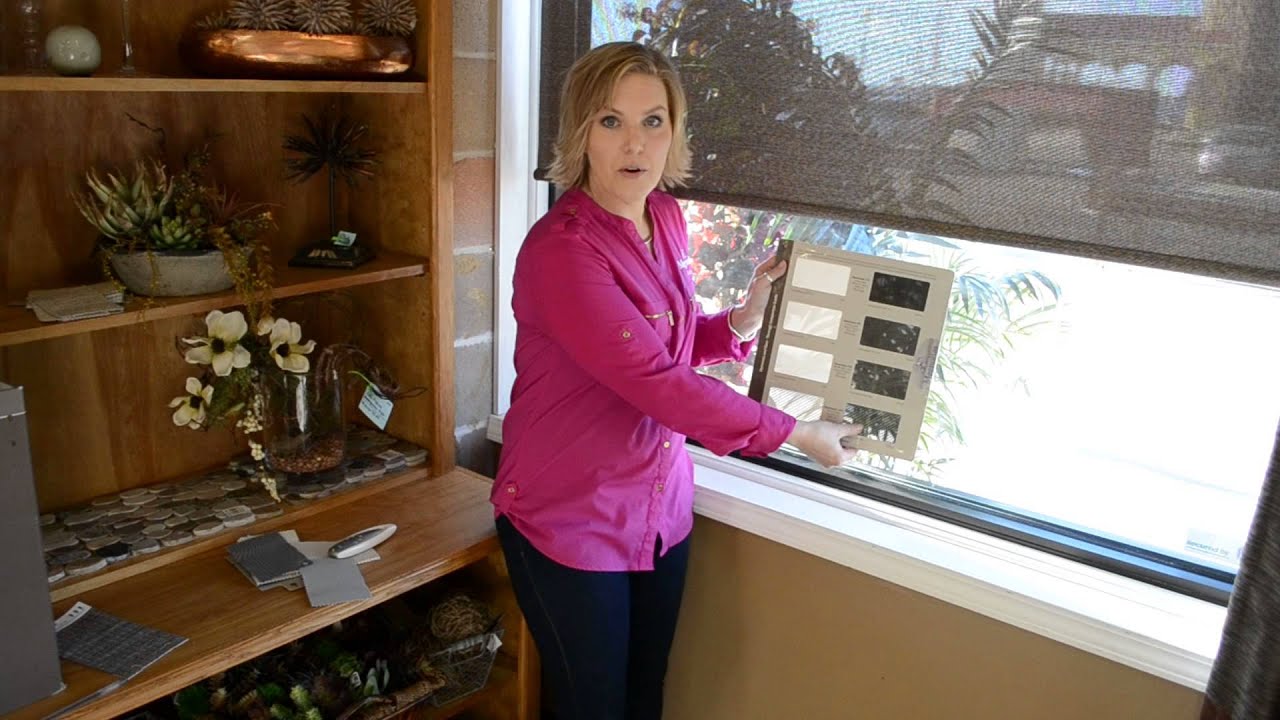 Solar Screen Shade Window Coverings with Amy