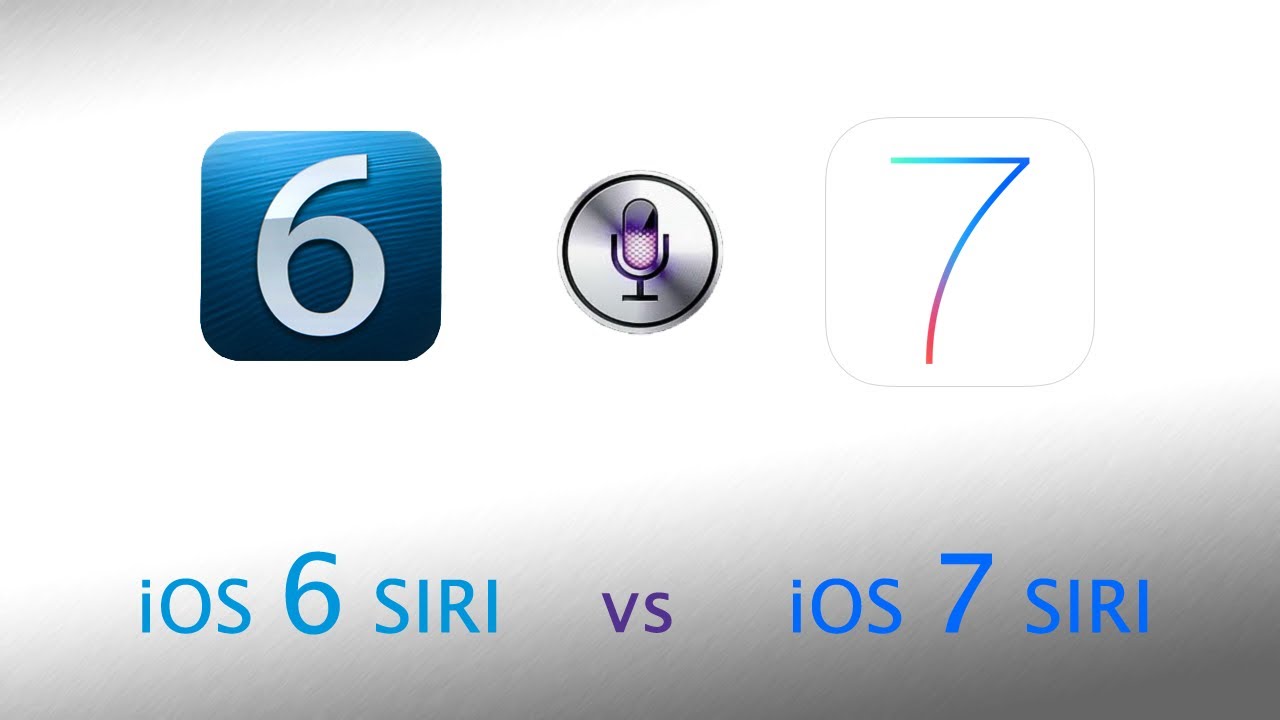iOS 6 vs iOS 7 - Siri