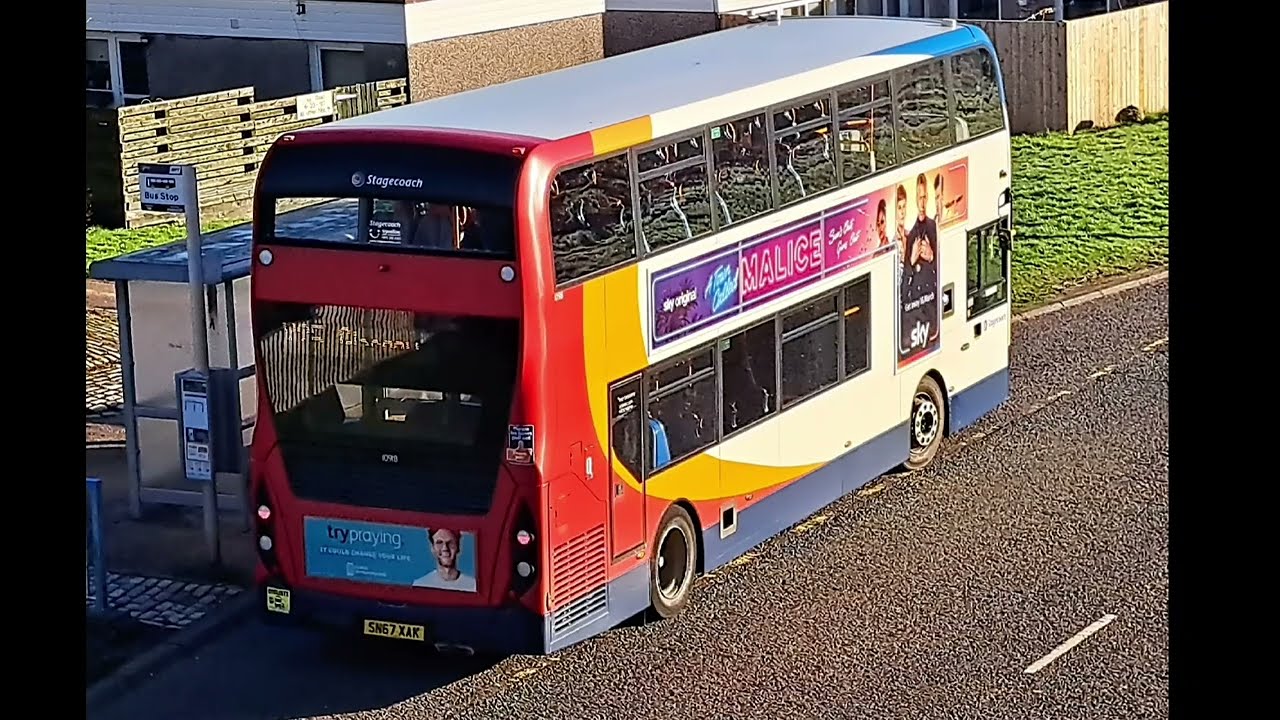 Route X25A Timelapse| Glasgow, Buchanan bus station- Abronhill| Stagecoach West Scotland