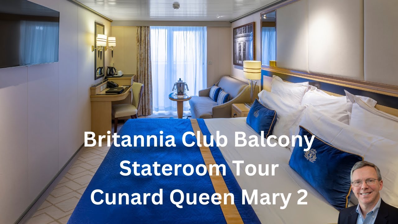 Britannia Club Balcony Stateroom Tour I Cunard Queen Mary 2 #travel