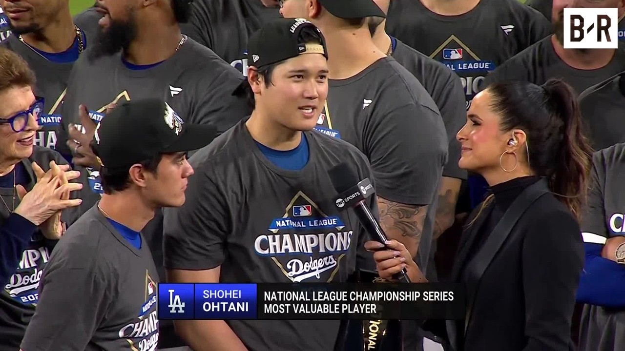 Los Angeles Dodgers NLCS Trophy Presentation 🏆 2025 MLB Postseason