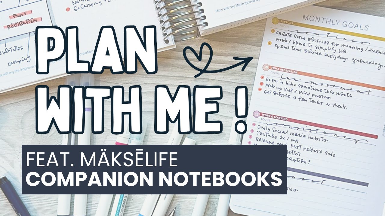 Plan With Me! MäksēLife Companion Notebooks ft. HanCanPlan