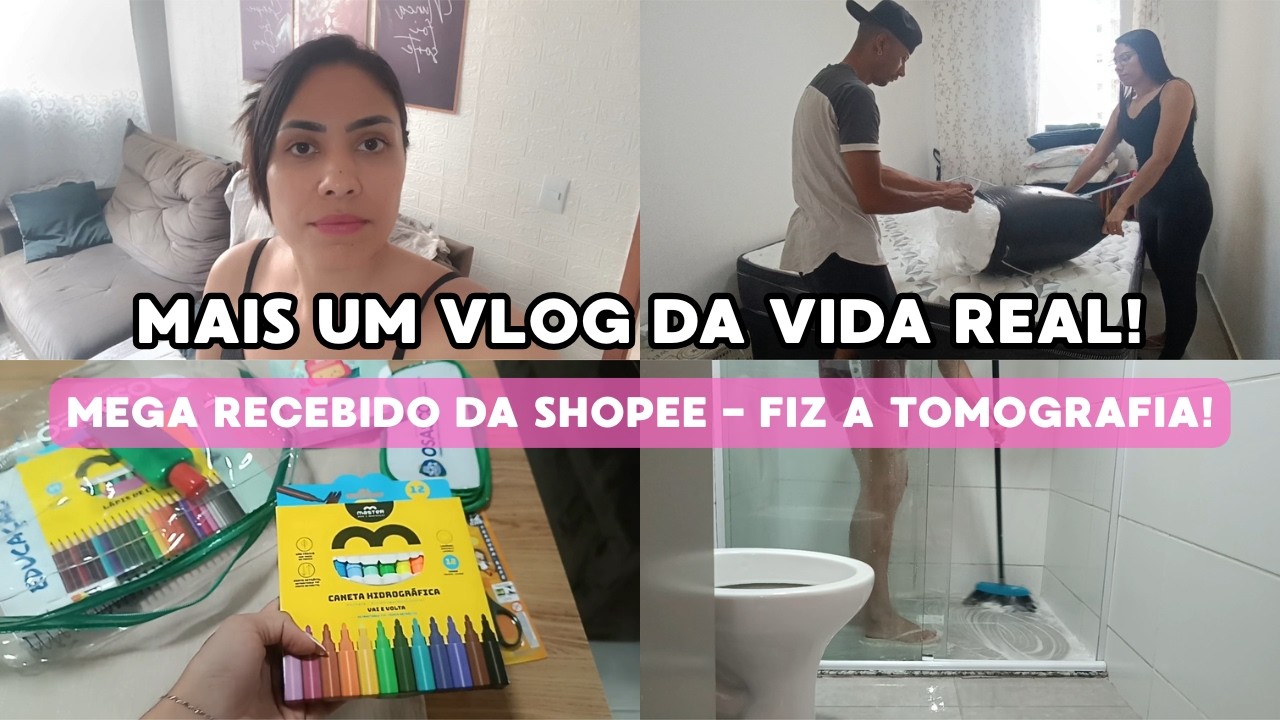ROTINA COM A CASA - ENTREGA DO MATERIAL ESCOLAR - RECEBIDO SHOPEE!