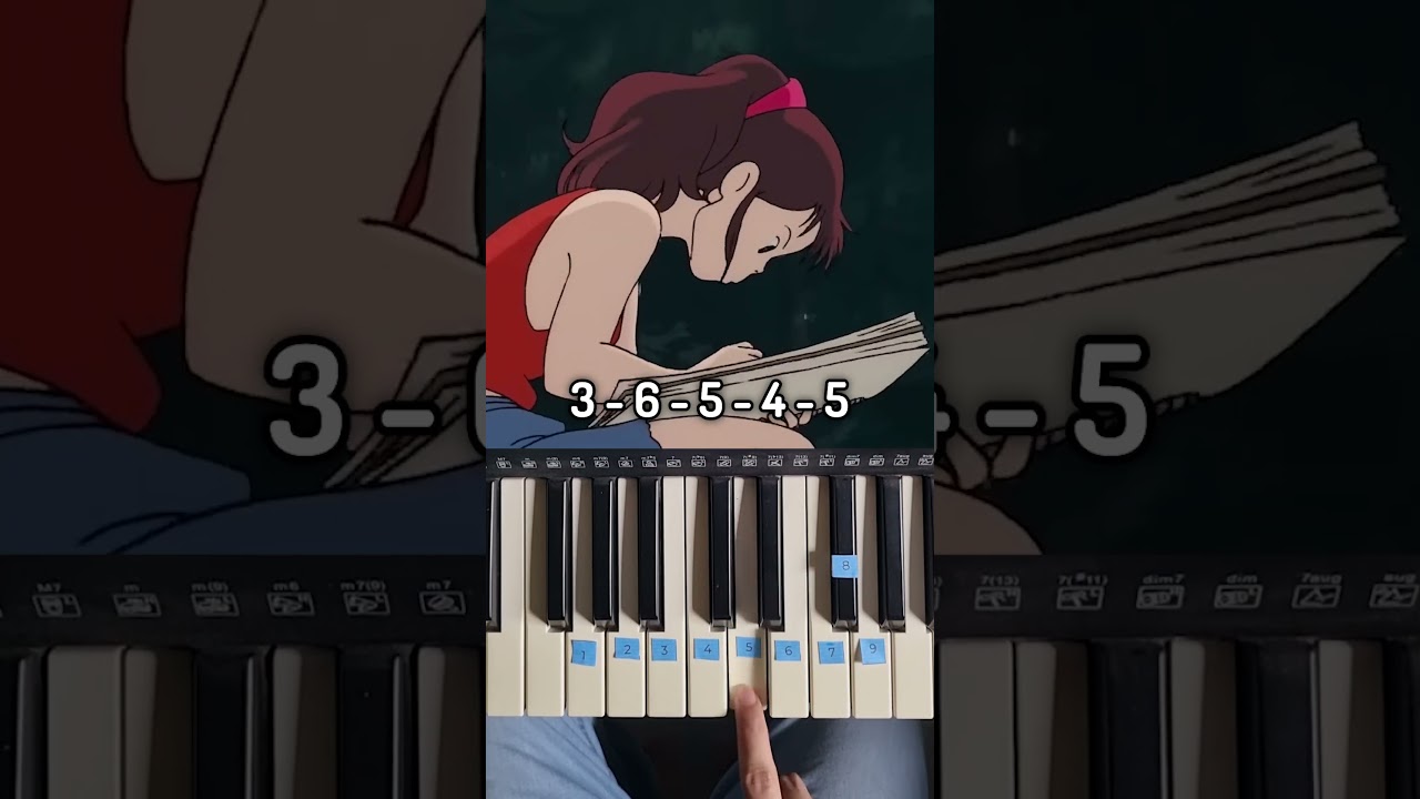 A Town with an Ocean View - Kiki's Delivery Service Piano Tutorial
