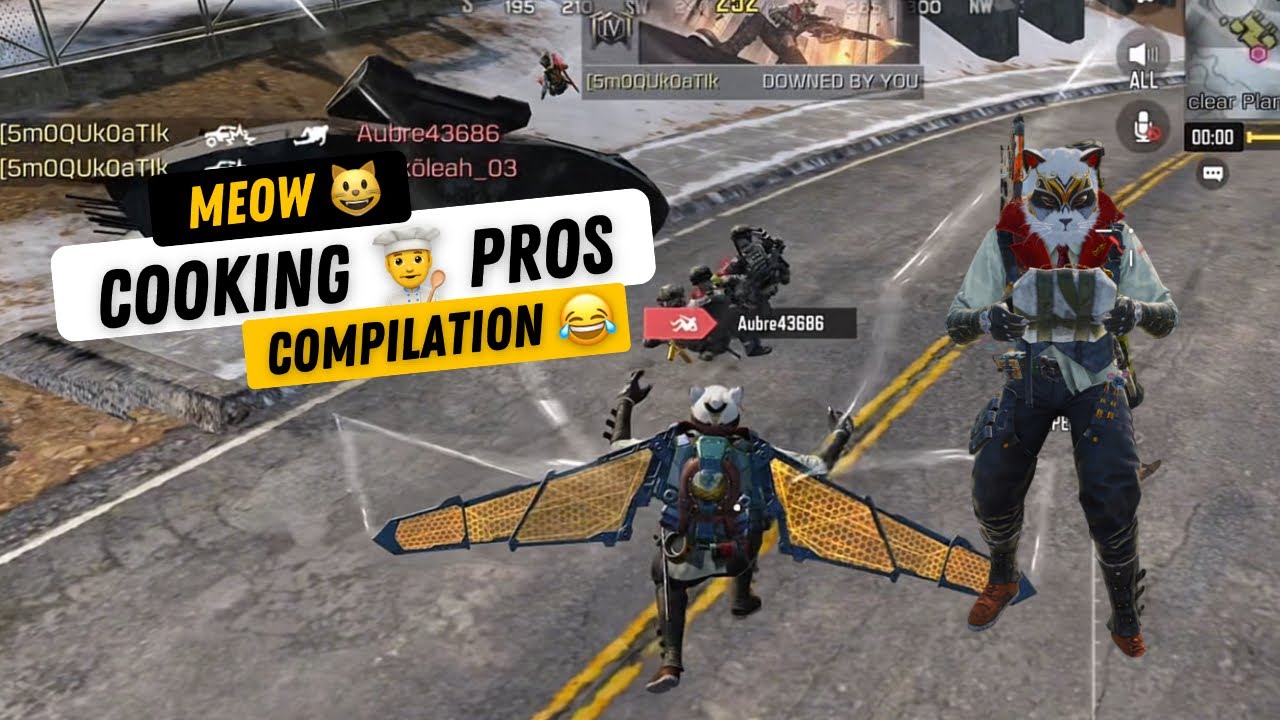 MEOW COOKING 👨‍🍳  PROS IN CODMOBILE COMPILATION 🤯