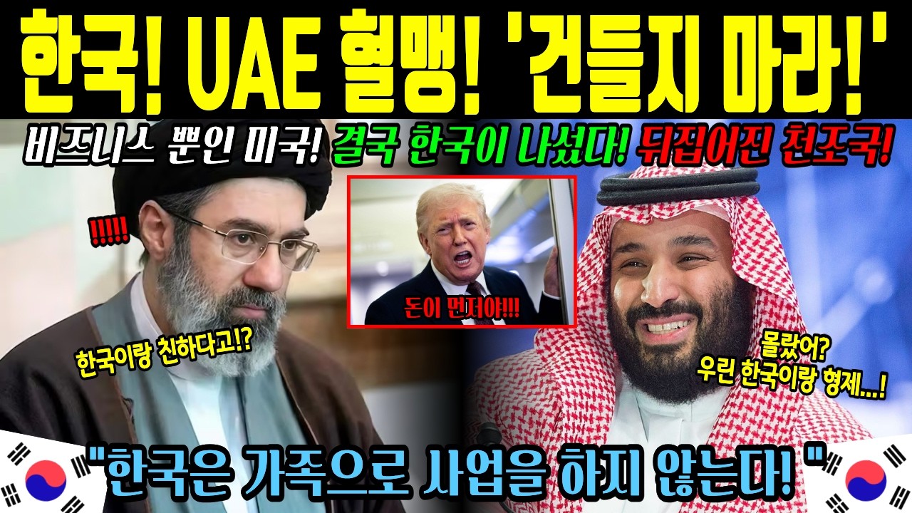[해외감동사연] 미국! 비즈니스 생각뿐! 초조한 UAE...!그때 손을 내민 한국! 우리는 형제! 충격적인 렌탈 제안!