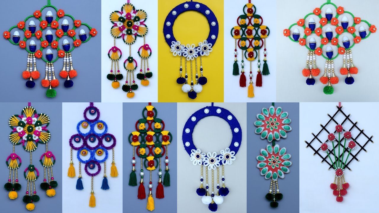 Trendy! 7 Creative Usefull & Home Decor Idea!!.. DIY Woolen Wall Hanging Craft Ideas