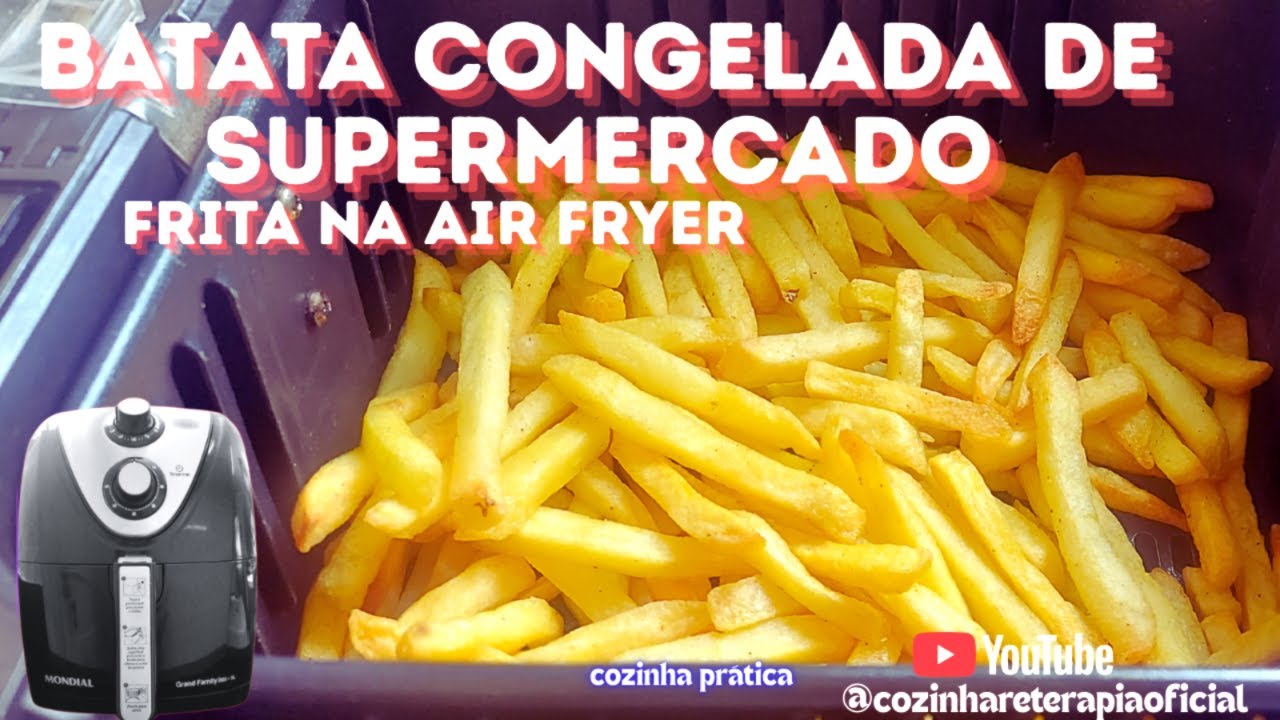 BATATA FRITA NA AIR FRYER_ BATATA CONGELADA DE SUPERMERCADO 