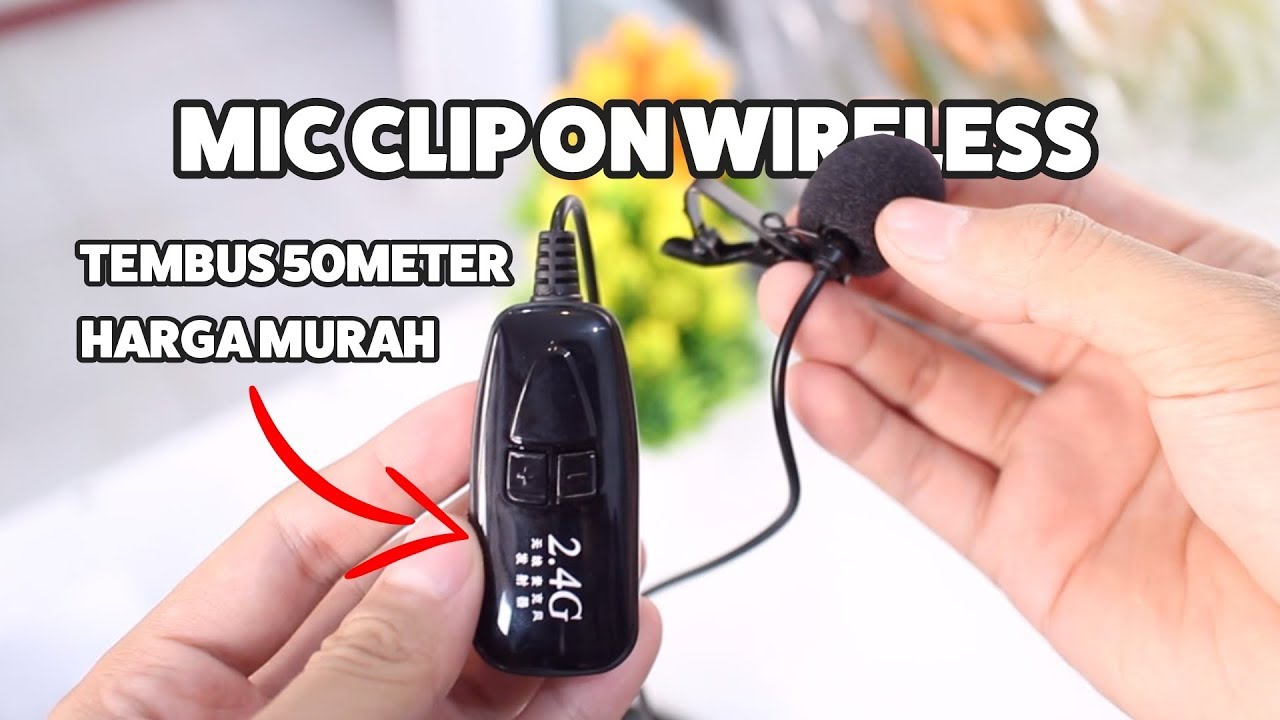 Unboxing dan Review Mic Clip On Wireless Murah Kualitas Bagus - Mic Clip On 2.4GHz