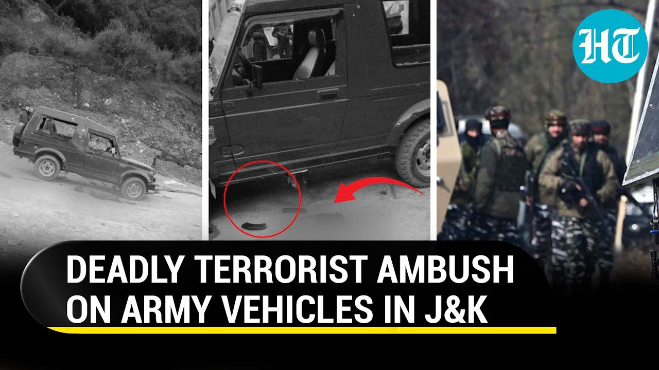 Indian Army Vehicles Ambushed By Terrorists In J&K; 3 Soldiers Killed In Rajouri-Poonch Area | Watch