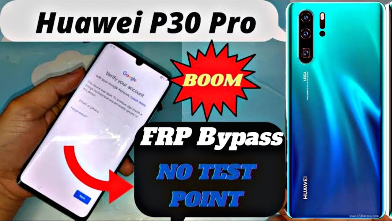 Huawei P30 Pro VOG-L29 Android 10, Remove Google Account Without PC!  New and magical trick 🔥