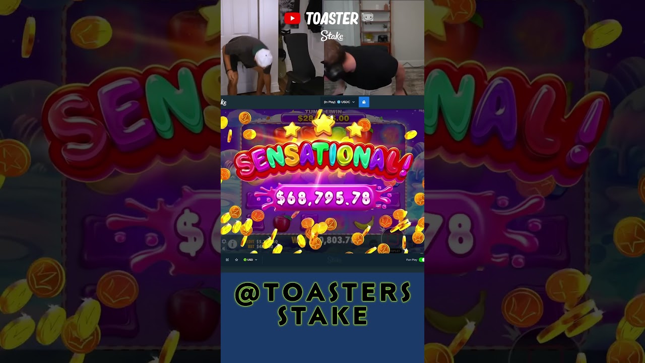 Biggest Win On Sweet Bonanza Slot 🤯  #Stake #gambling #casino #plinko #limbo #toaster