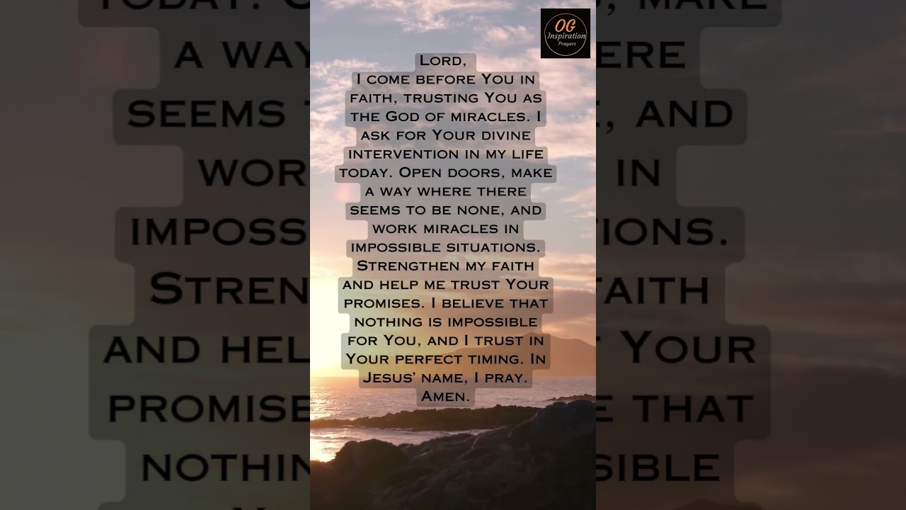 Start your day with this faith-filled miracle prayer #Morningprayer #prayer #miracleprayer