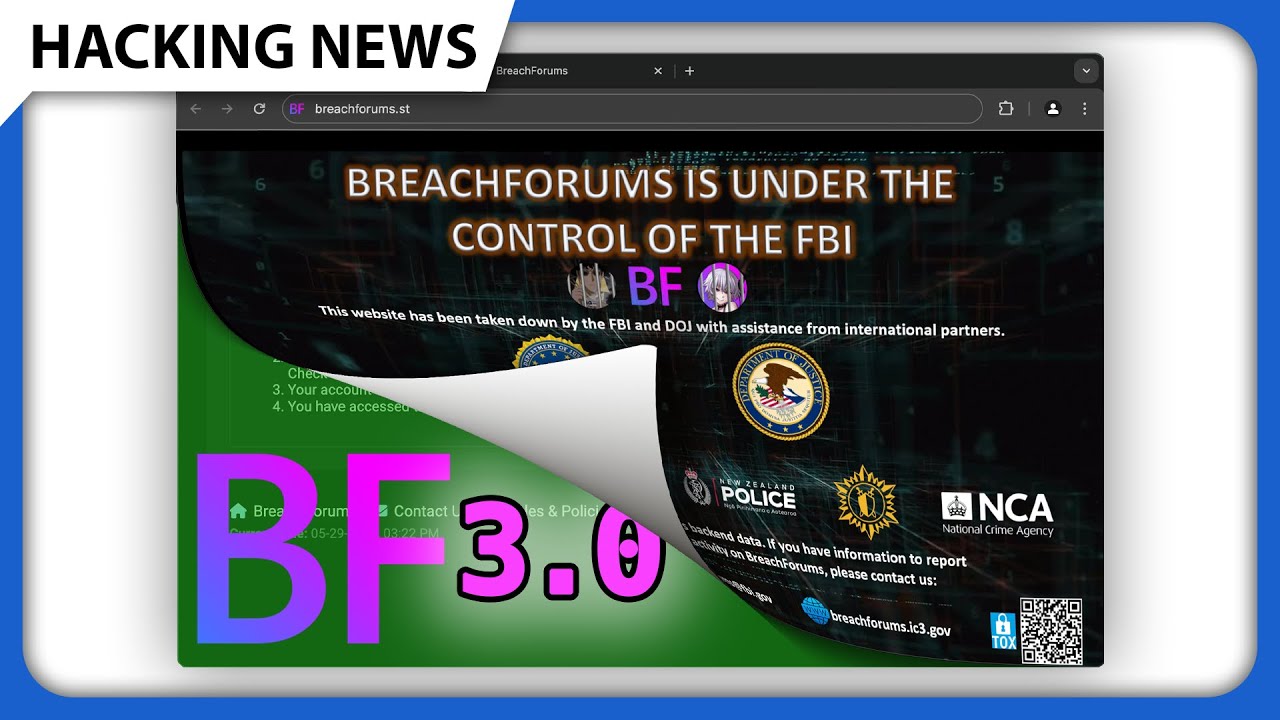 BreachForums возвращается! ФБР должно быть стыдно...