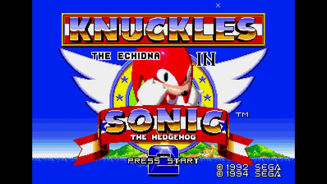 Knuckles the Echidna in Sonic the Hedgehog 2 playthrough ~Longplay~